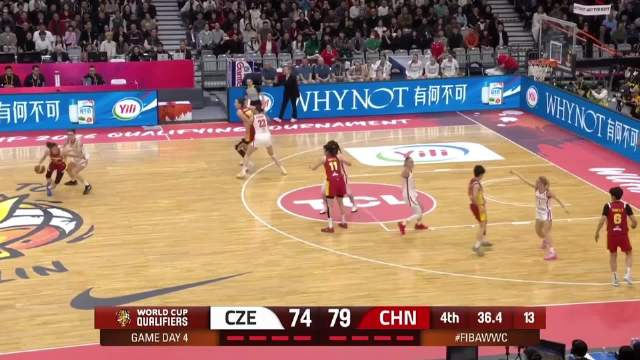 中国女篮女足携手闯关世界杯 王思雨末节爆发助