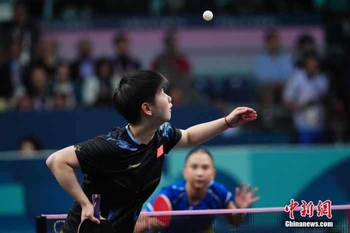 孙颖莎4-0横扫巴西选手 晋级女单32强